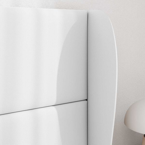 vidaXL U&scaron;esni vzglavnik Bela 80 x 23 x 6 cm PVC