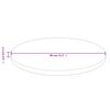 vidaXL Okrogla mizna plo&scaron;ča svetlo rjava &Oslash;80x1,5 cm trdna hrastovina