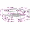 vidaXL Polica postelja sonoma hrast 180 x 200 cm Konstruiran les