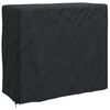 vidaXL Pokrivalo za stojalo za drva 61 x 122 x 106 cm Pravokotna Črna