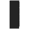 vidaXL Komoda črna 60x35x98,5 cm konstruiran les