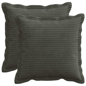 vidaXL Prevleka za blazino 2 kos HOUTEN Antracit 30 x 30 cm korduroy