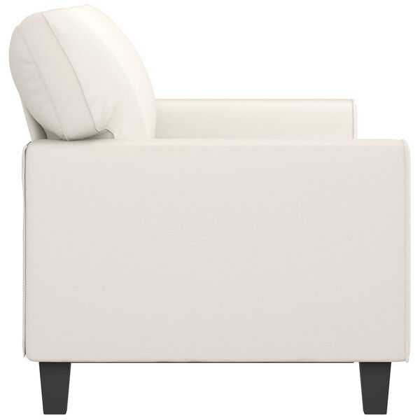 vidaXL Trosed krem 180 cm umetno usnje