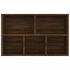 vidaXL Knjižna omara/komoda rjavi hrast 50x25x80 cm inženirski les