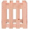 vidaXL Vrtno korito z ograjico 40x40x40 cm trden les douglas
