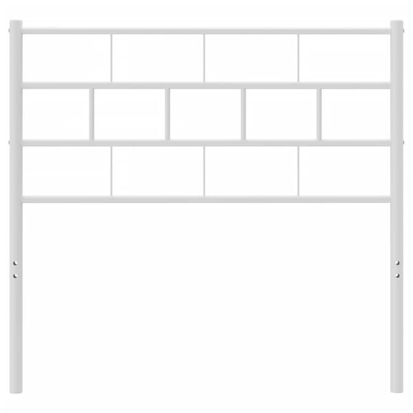 vidaXL Kovinsko nadomestno vzglavje belo 75 cm