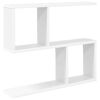 vidaXL Stenska polica Bela 60 x 12 x 50,5 cm Inženirski les