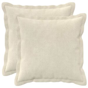 vidaXL Prevleka za blazino 2 pcs HOUTEN Krem 35 x 35 cm Mikrofibra