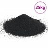 vidaXL Pesek za akvarij 25 kg črn 0,2-2 mm