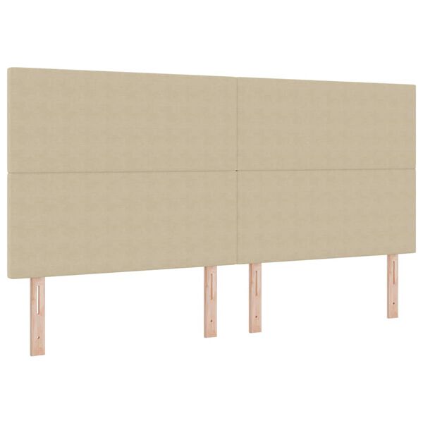 vidaXL Vzglavje z vzglavjem Svetlo zelena siva 200 cm Umjetno usnje