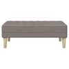 vidaXL klop z blazino Taupe 113 x 57 x 39 cm blago