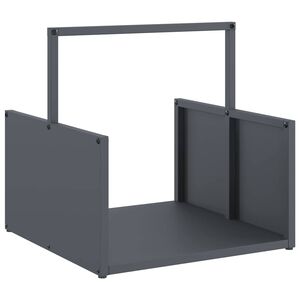 vidaXL Stojalo za drva antracitno 40x40x40 cm hladno valjano jeklo