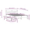 vidaXL Posteljni okvir brez vzmetnice 140x200 cm trdna borovina