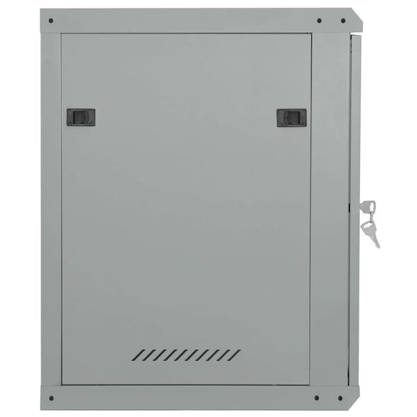 vidaXL Omara za omrežje s shranjevanjem Siva 53 x 60 x 60 cm Jeklo