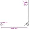vidaXL Ponjava antracit 3,5x5 m 650 g/m²