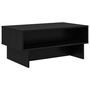 vidaXL Klubska miza Črna Orehovina 80 x 46 x 35 cm Inženirski les
