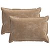 vidaXL Prevleka za blazino 2 kos HOUTEN Rjava 50 x 75 cm