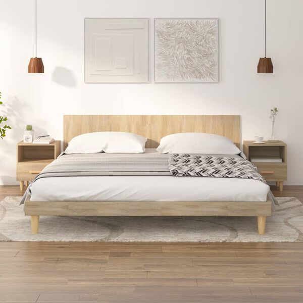 vidaXL Nočna omarica 2 kosa sonoma hrast 40x35x47 cm