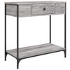 vidaXL Konzolna mizica siva sonoma 75x34,5x75 cm inženirski les