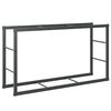 vidaXL Stojalo za drva črno 110x30x61 cm jeklo