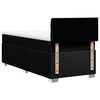 vidaXL Box spring postelja z vzmetnico črna 100x200 cm blago
