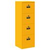 vidaXL Kabinet za datoteke Gorčična rumena 45,5 x 42 x 139 cm