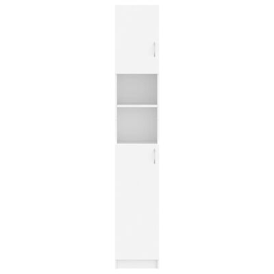 vidaXL Kopalniška omarica bela 32x25,5x190 cm iverna plošča