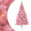 vidaXL Umjetna preddekorirana božićna jelka Roza 240 cm PVC