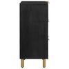 vidaXL Komoda črn 60x33x75 cm inženirski les