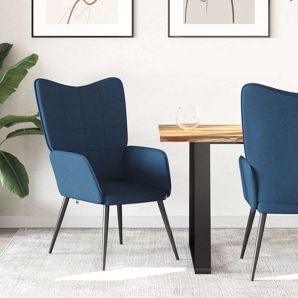 vidaXL Stol za spro&scaron;čanje modro blago