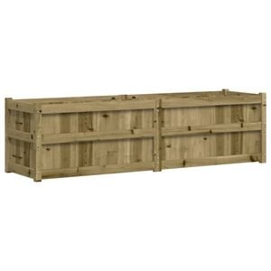 vidaXL Vrtno cvetlično korito 180x50x50 cm impregnirana borovina