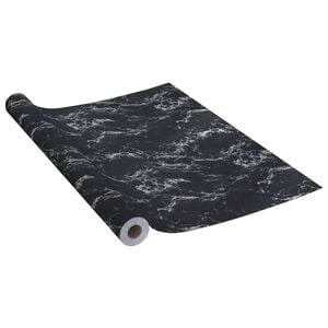 vidaXL Samolepilna folija za pohi&scaron;tvo črn kamen 500x90 cm PVC
