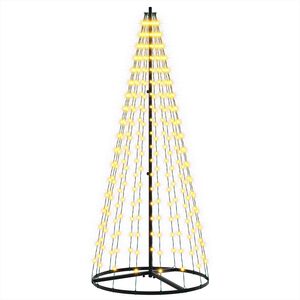 vidaXL LED božično drevesce EKENAS 165 cm 270 LED Toplo bela elezo