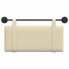 vidaXL Visoki naslon za glavo Enobarvno krema 100 x 55 x 5 cm blago