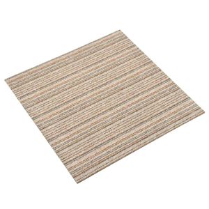 vidaXL Preproga 20 pcs Paprasti bež 50 x 50 cm 100% polipropilen