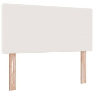 vidaXL Vzglavje krema 100 cm Žametna tkanina