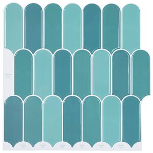 vidaXL Plo&scaron;čica perja 10 pcs Modra 30 x 30 cm Poliuretan in PET