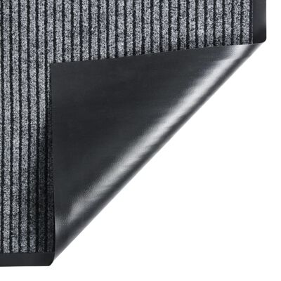 vidaXL Predpražnik črtast siv 40x60 cm