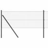 vidaXL Varjeno žično ograjo za pritrditev na tla 100 x 0,6 m Siva