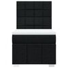 vidaXL Box spring postelja z vzmetnico črna 100x200 cm blago