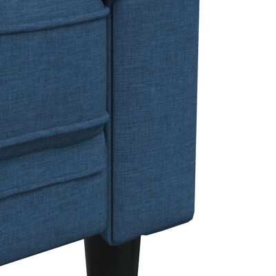 vidaXL Sedežna garnitura 2-delna modra tkanina