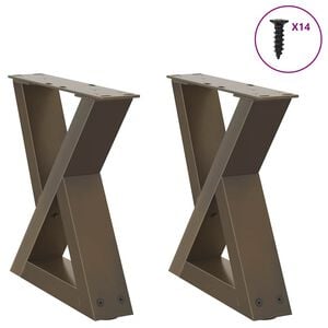 vidaXL Noge za klubsko mizico 2 kosa naravno jeklo 30 x (30-31,3) cm jeklo