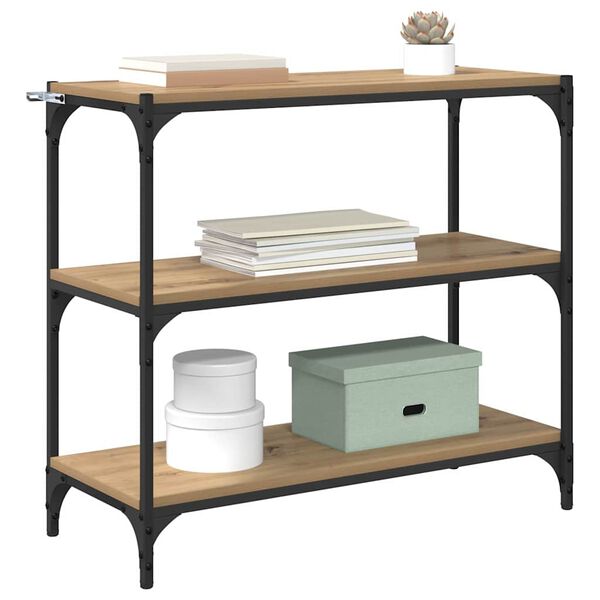 vidaXL Knjigovni omar Umetni hrast 80 x 33 x 70,5 cm