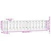 vidaXL Vrtna visoka greda z ograjico črna 150x30x30 cm trdna borovina