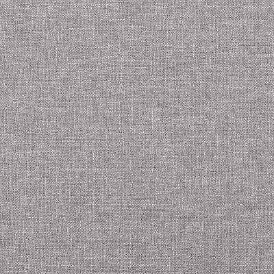 vidaXL Posteljni okvir svetlo siv 120x190 cm tkanina