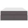 vidaXL Postelja z dodatnim prostorom za shranjevanje in vzmetnico 2 pcs