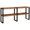 vidaXL Konzolna miza večbarvno 160 x 33 x 75 cm Trdna obnovljena les