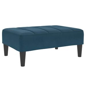 vidaXL Stolček za noge moder 77x55x31 cm žamet