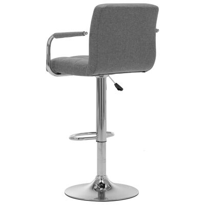vidaXL Barski stolčki svetlo sivo blago