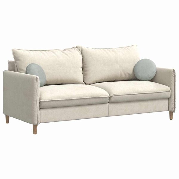 vidaXL Sedežne blazine 2 pcs Svetlo siva &Oslash; 40 x 13 cm Žamet